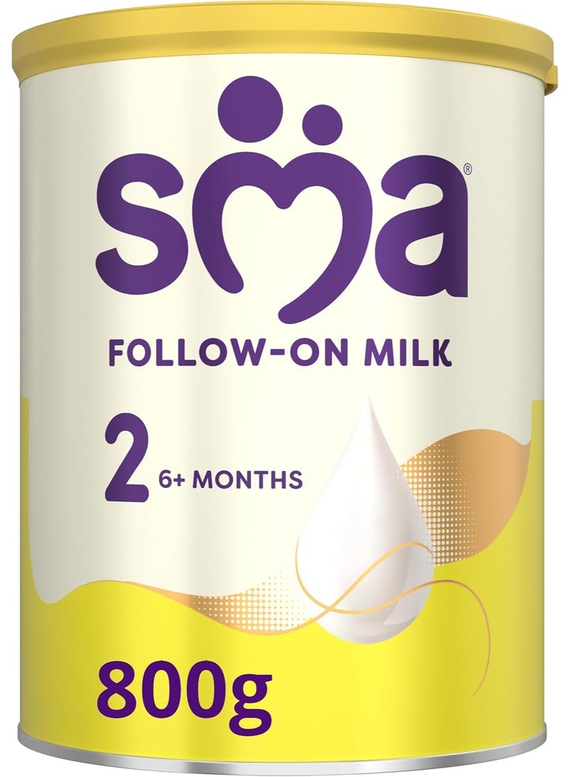 اس ام اي حليب المتابعة للمرحلة الثانية، من عمر 6 أشهر فما فوق، لتكملة نظام الفطام الغذائي، 800 غرام - Image 1